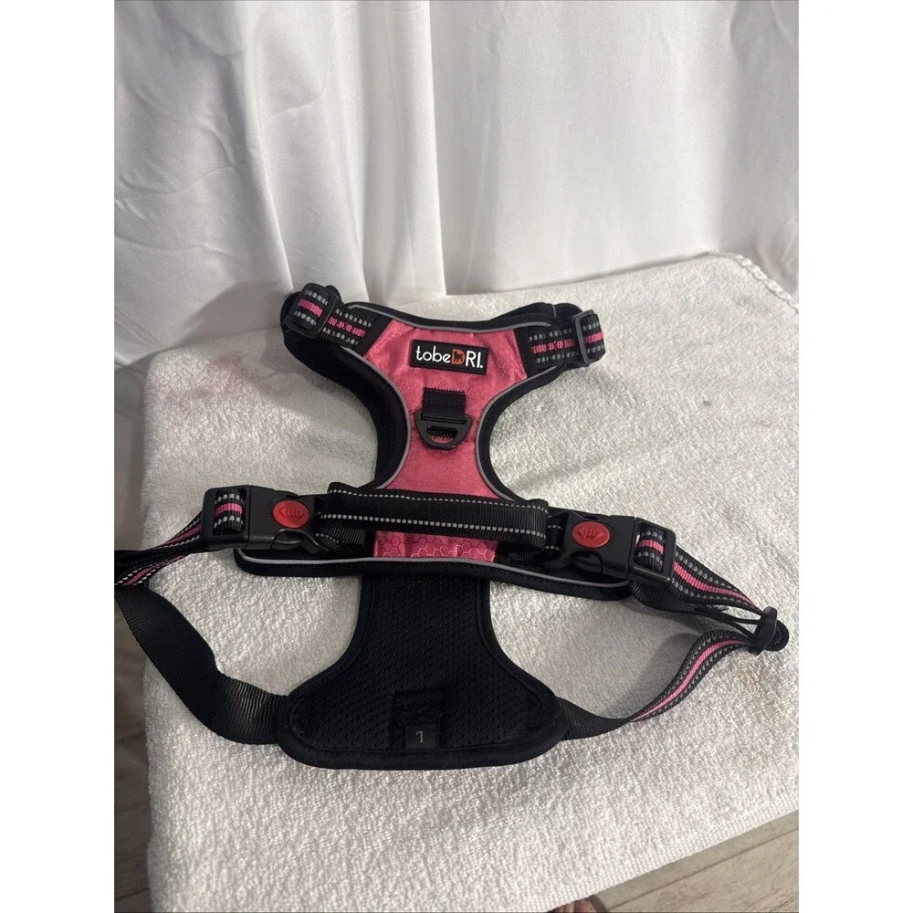 TobeDRI No Pull Reflective Pink Dog Harness  Sz Med NWOT